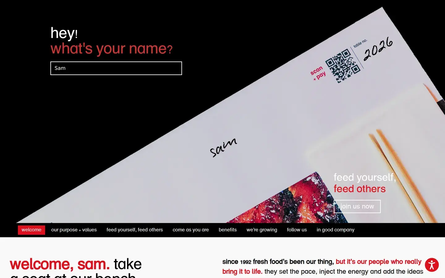 wagamama careers site, captured from its public website